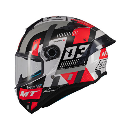 KASK MT HELMETS TARGO S B5 KIRMIZI SERGİO GARCIA
