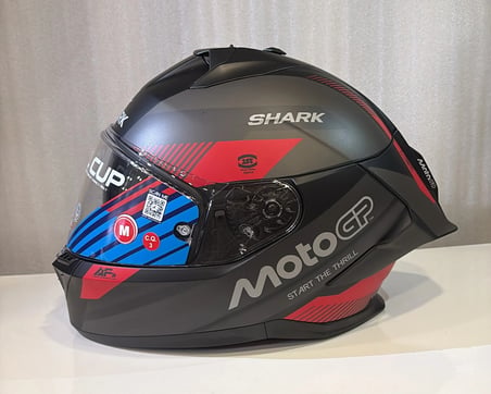 Kask Shark Skwal Cup Motogp Mat Kapalı Gri/Kırmızı