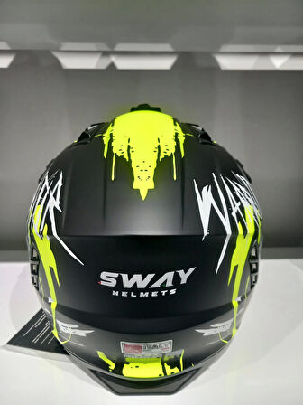 KASK SWAY X1-X SEUL BLACK/YELLOW ÇENE ÇIKAN