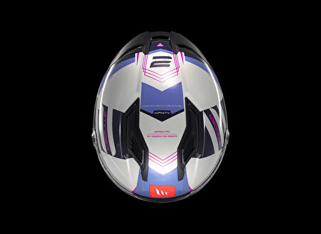 KASK MT STINGER TRON C8 PARLAK GRİ/PEMBE