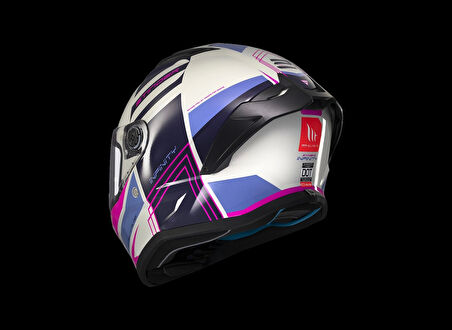KASK MT STINGER TRON C8 PARLAK GRİ/PEMBE