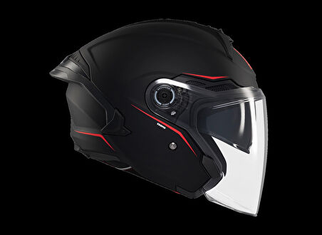 KASK MT COSMO SV ÇENESİZ GÖZLÜKLÜ MAT SİYAH