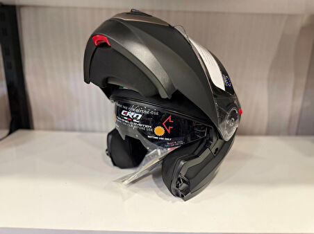 KASK CRN 925 ÇENE AÇILIR MAT SİYAH