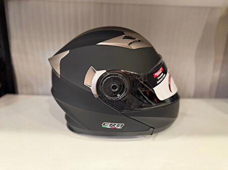 KASK CRN 925 ÇENE AÇILIR MAT SİYAH