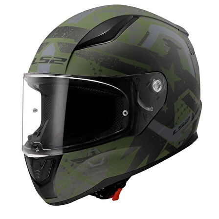 KASK LS2 RAPID 2 THUNDER BIRDS MAT YEŞİL-SİYAH-GRİ