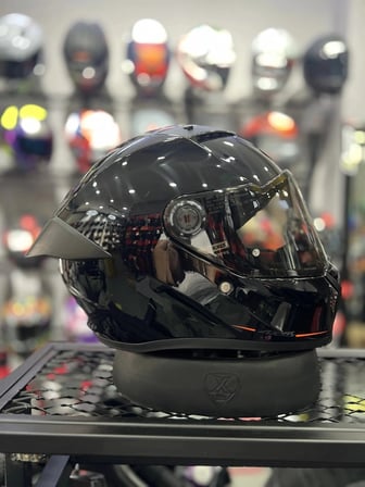 axxis kask fenix solid a1 parlak siyah