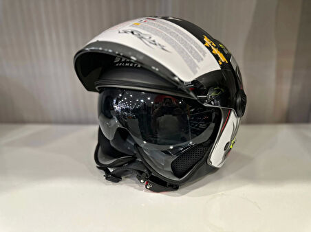 KASK SWAY SW 765 WANTED Black ÇENESİZ