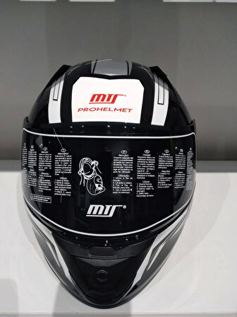 KASK MTS PRO 801 ENERGY GÜNEŞ GÖZLÜKLÜ BLACK/WHITE