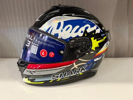 Kask Shark D-SKWAL 3 STREETRUSH Siyah Mavi Krom