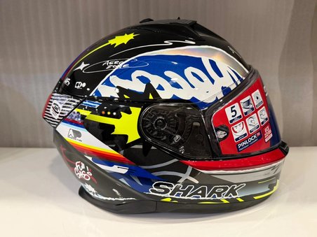 Kask Shark D-SKWAL 3 STREETRUSH Siyah Mavi Krom