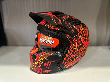 KASK MT STREETFİGHTER SV S HELLİSH B5 MAT TURUNCU