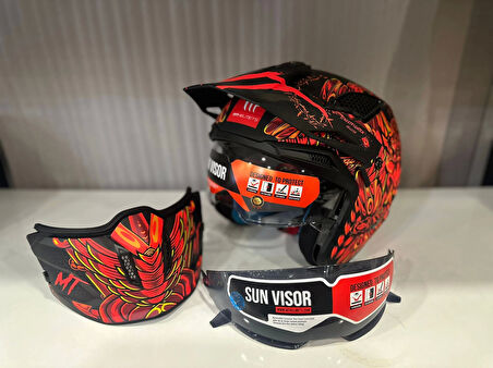 KASK MT STREETFİGHTER SV S HELLİSH B5 MAT TURUNCU