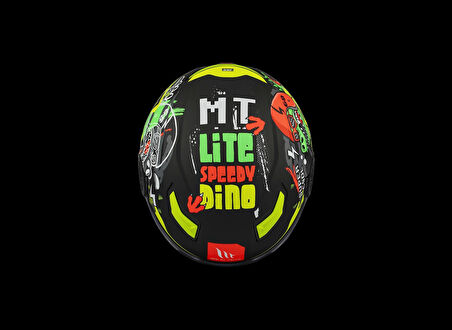 KASK MT ÇOCUK LITE DİNO A1 MAT SİYAH