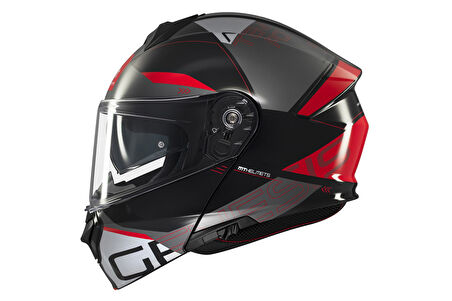 KASK MT GENESİS SV ATEMPO B15 ÇENE AÇILIR PARLAK KIR/BEYAZ