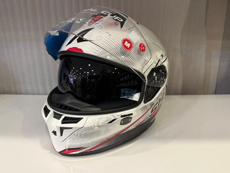Kask Shark Skwal Cup Speed-Tech BEYAZ/KIRMIZI