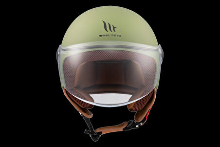 Kask Mt Helmets Street S A6 Mat Yeşil Çenesiz