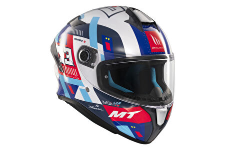 KASK MT HELMETS TARGO S D7 MAVİ SERGİO GARCIA
