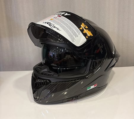 KASK SWAY 861F D CARBON PARLAK SİYAH