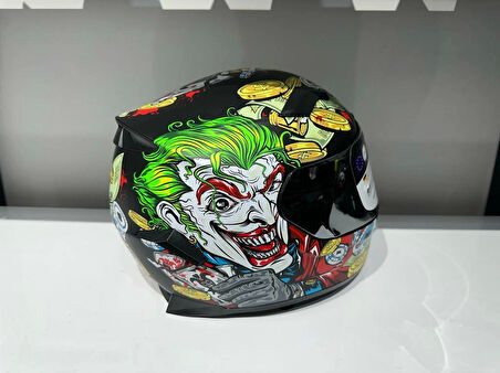 KASK SWAY SW 820 UGLY FULLA FACE GÜMÜŞ VİZÖR