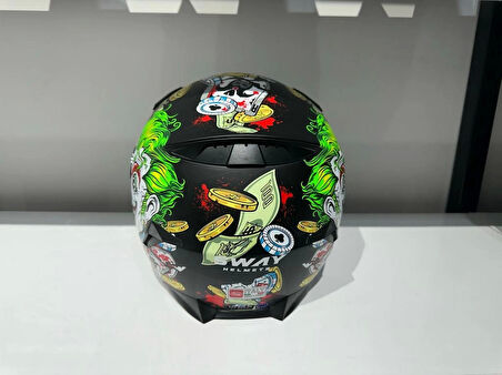 KASK SWAY SW 820 UGLY FULLA FACE GÜMÜŞ VİZÖR
