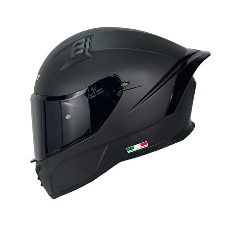 KASK SWAY SW 869 MATT BLACK (siyah camlı)