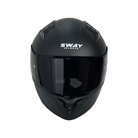KASK SWAY SW 869 MATT BLACK (siyah camlı)
