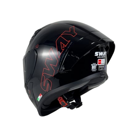 KASK SWAY F357 Kask PARLAK SİYAH