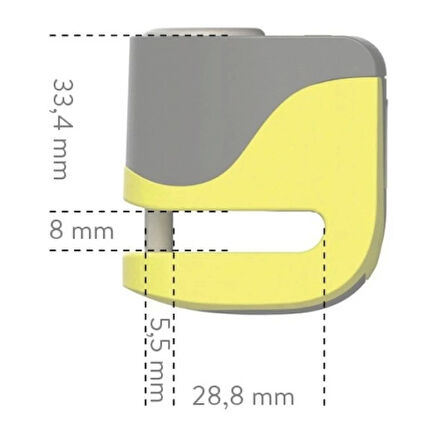 AUVRAY MINI ALARMLI DİSK KİLİDİ 5,5MM (Vespa Uyumlu)