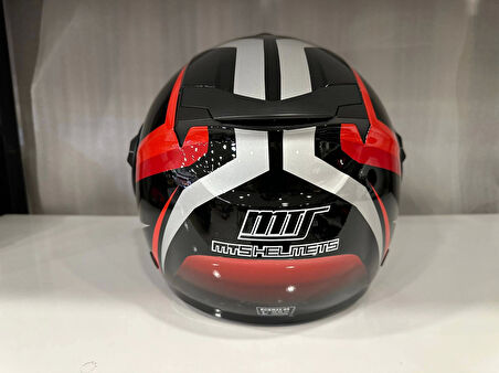 KASK MTS 625 WASP ÇENESİZ GÜNEŞ GÖZLÜKLÜ KIRMIZI/SİYAH