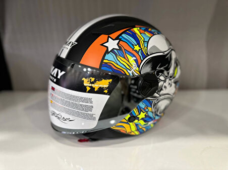 KASK SWAY SW 765 KONG Black ÇENESİZ