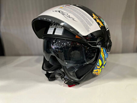 KASK SWAY SW 765 KONG Black ÇENESİZ