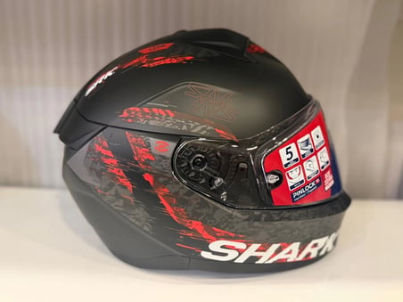 Kask Shark Rıdıll 2 SPEED-VIB Matte Black Anthracite Red