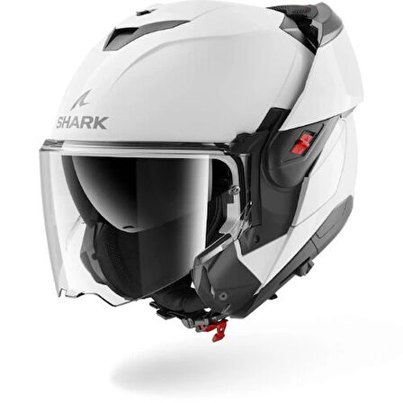 Kask Shark Oxo Blank Beyaz Çene Açılır