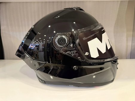 KASK MT THUNDER 4R SV PURE PARLAK SİYAH