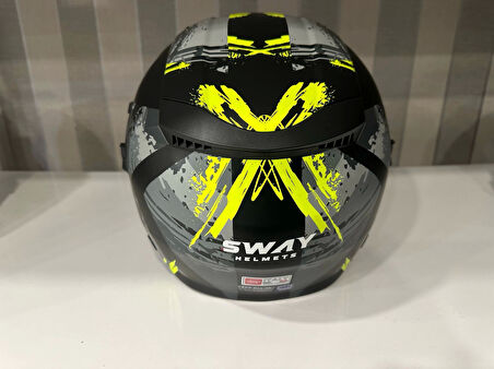 KASK SWAY SW-766 Matt Poıson Black Grey Yellow GÜNEŞ GÖZLÜKLÜ