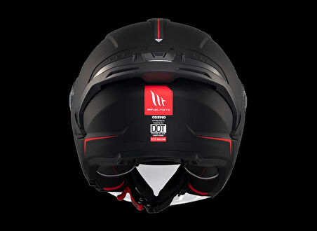 KASK MT COSMO SV ÇENESİZ GÖZLÜKLÜ MAT SİYAH