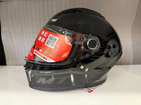 KASK MT STINGER A12 PARLAK SİYAH
