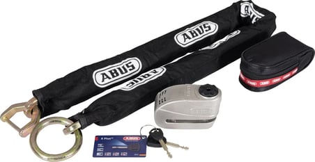 ABUS 8008 / 12KS120 — ALARMLI DİSK KİLİDİ VE ZİNCİR