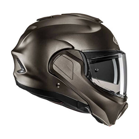 KASK HJC F100 MAT TITANIUM 180 DERECE ÇENE AÇILIR