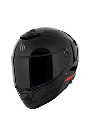 Kask Mt Thunder 4 Sv Solıd A1 Parlak Siyah Şeffaf Vizör