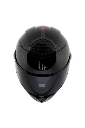 Kask Mt Thunder 4 Sv Solıd A1 Parlak Siyah Şeffaf Vizör