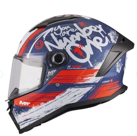 KASK MT (KIDS) ÇOCUK STINGER ROCKET C17 MAT KIRMIZI/MAVİ