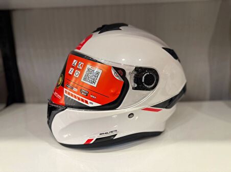 KASK MT HELMETS TARGO S SOLİD PARLAK BEYAZ