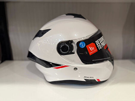 KASK MT HELMETS TARGO S SOLİD PARLAK BEYAZ