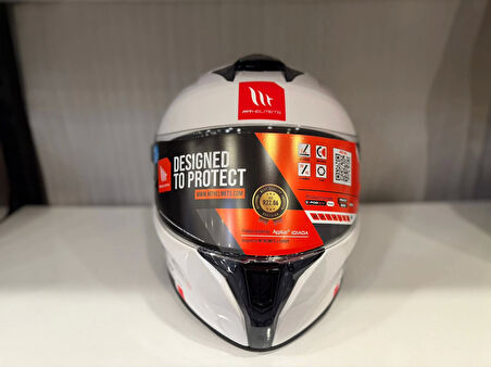 KASK MT HELMETS TARGO S SOLİD PARLAK BEYAZ