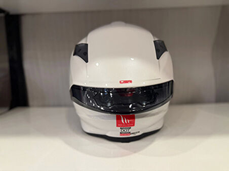 KASK MT HELMETS TARGO S SOLİD PARLAK BEYAZ