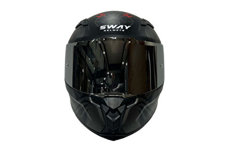 KASK SWAY SW 820 820 XAMURAI FULL FACE GÜMÜŞ VİZÖR