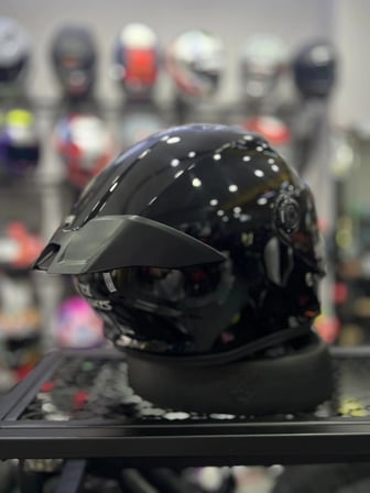 axxis kask fenix solid a1 parlak siyah