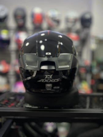 axxis kask fenix solid a1 parlak siyah