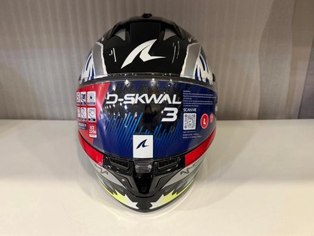 Kask Shark D-SKWAL 3 STREETRUSH Siyah Mavi Krom